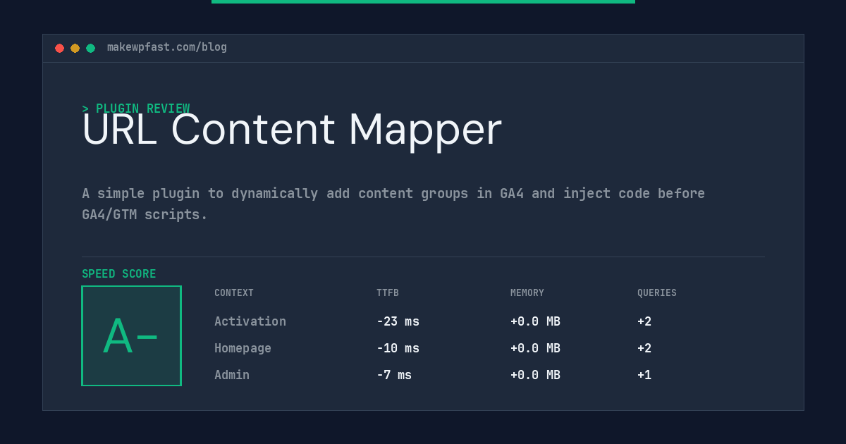URL Content Mapper - MakeWPFast