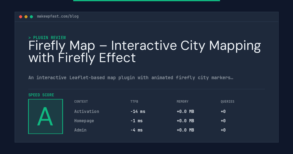 Firefly Map – Interactive City Mapping with Firefly Effect - MakeWPFast