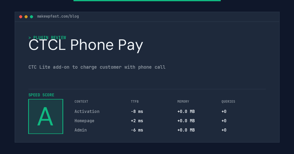 CTCL Phone Pay - MakeWPFast