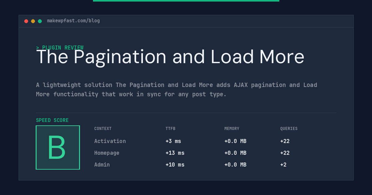 The Pagination and Load More - MakeWPFast