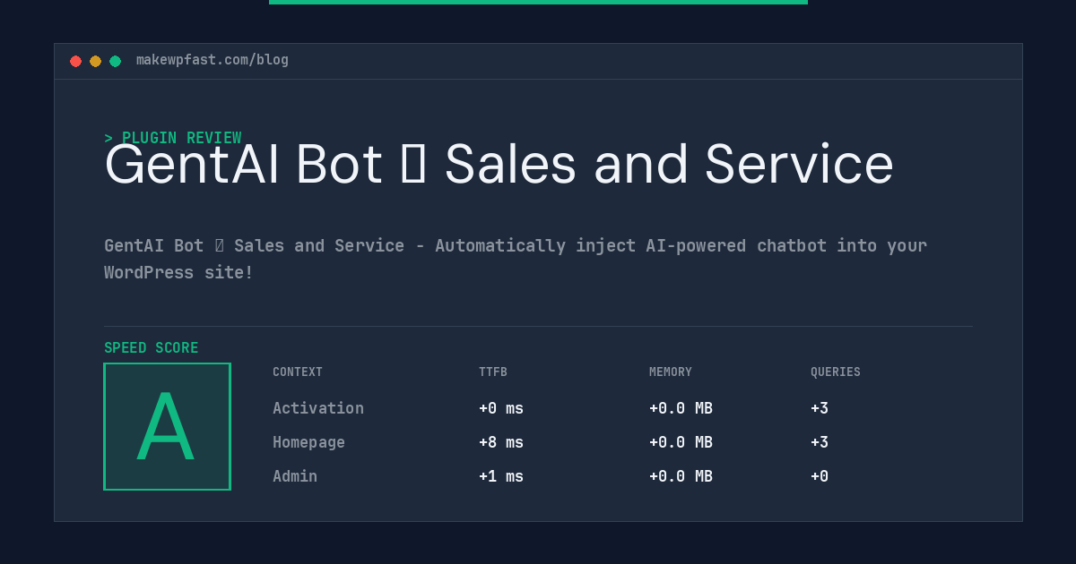 GentAI Bot ‑ Sales and Service - MakeWPFast