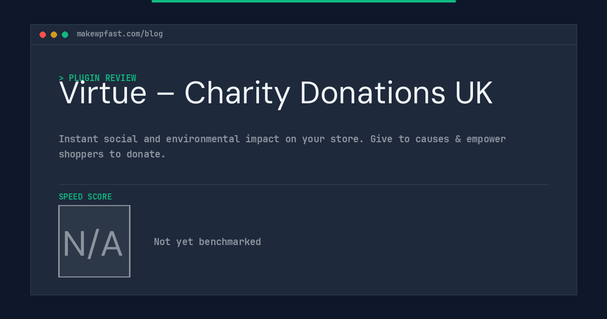 Virtue – Charity Donations UK - MakeWPFast