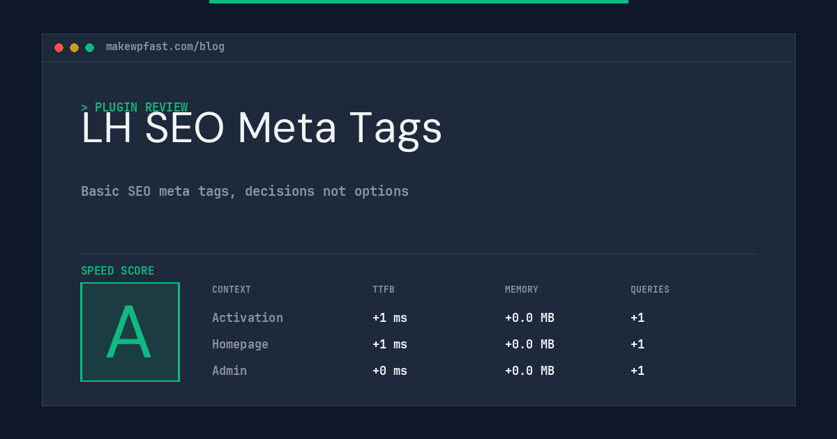 LH SEO Meta Tags - MakeWPFast