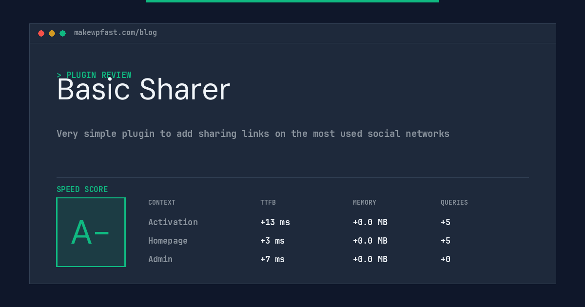 Basic Sharer - MakeWPFast
