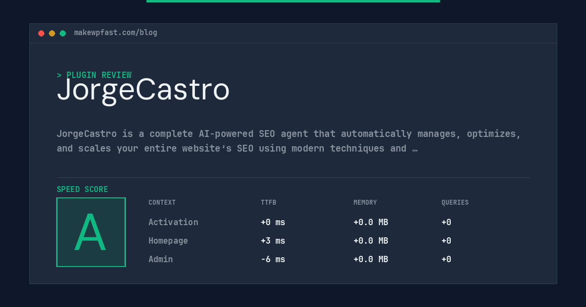 JorgeCastro - MakeWPFast