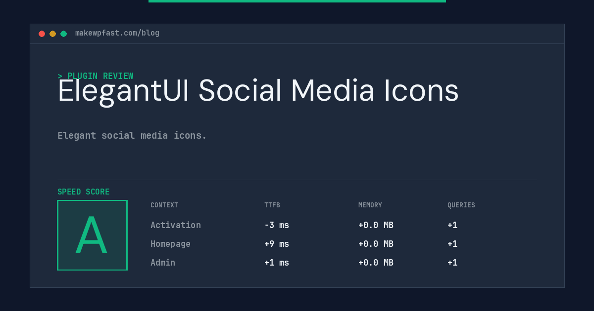 ElegantUI Social Media Icons - MakeWPFast