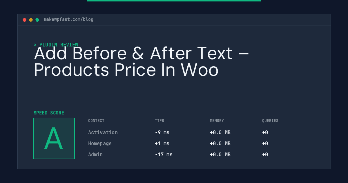 Add Before & After Text – Products Price In Woo - MakeWPFast