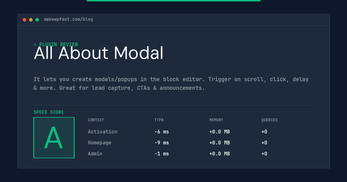 All About Modal - MakeWPFast