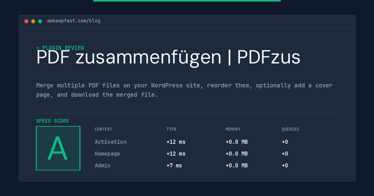 PDF zusammenfügen | PDFzus - MakeWPFast