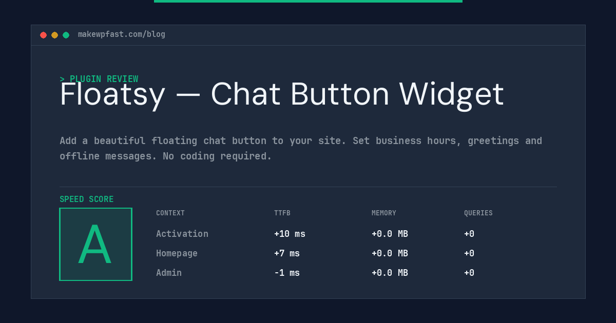 Floatsy — Chat Button Widget - MakeWPFast