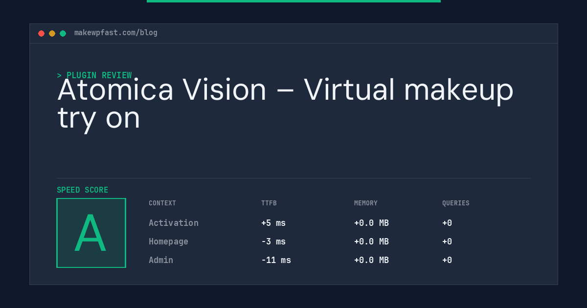 Atomica Vision – Virtual makeup try on - MakeWPFast