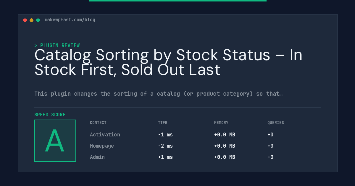 Catalog Sorting by Stock Status – In Stock First, Sold Out Last - MakeWPFast