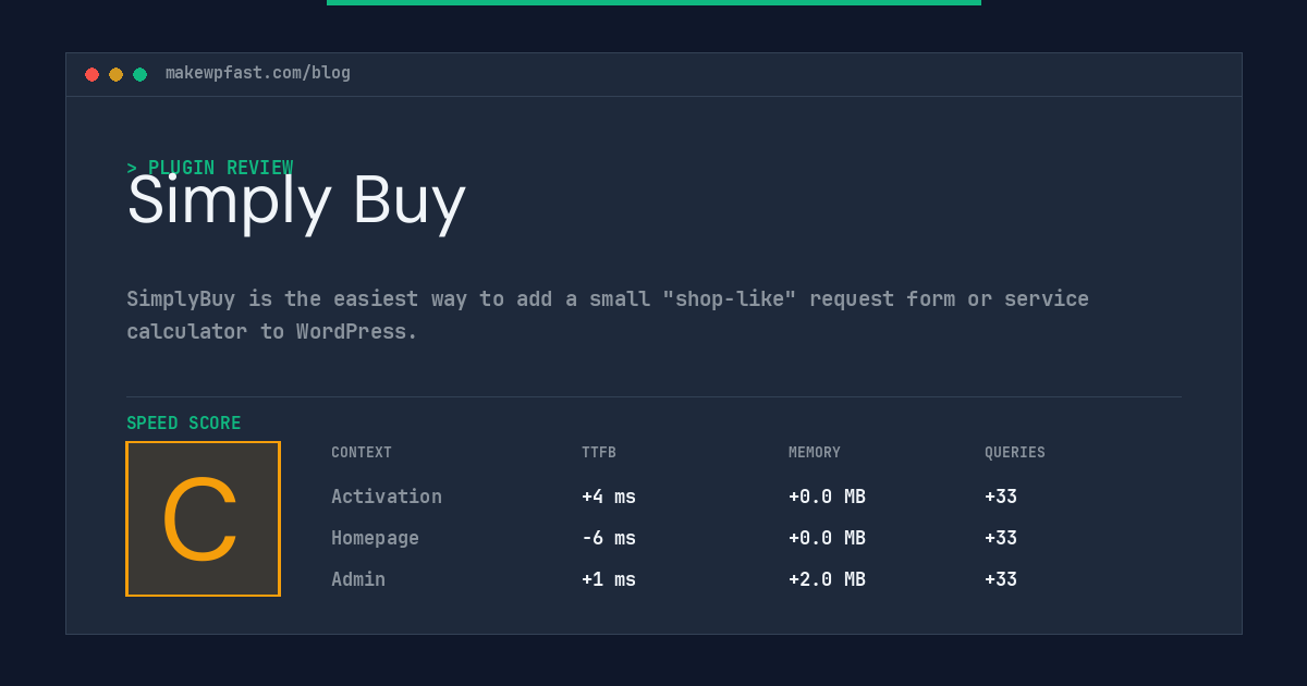 Simply Buy - MakeWPFast