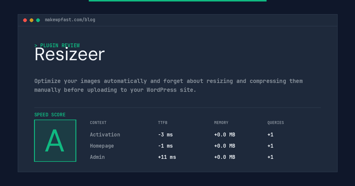 Resizeer - MakeWPFast