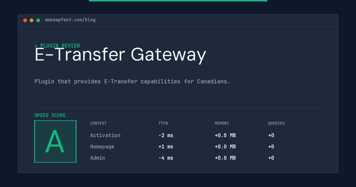 E-Transfer Gateway - MakeWPFast