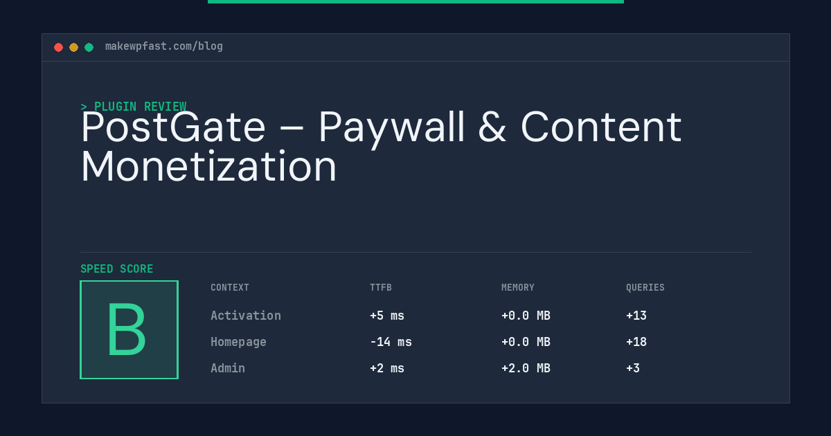 PostGate – Paywall & Content Monetization - MakeWPFast