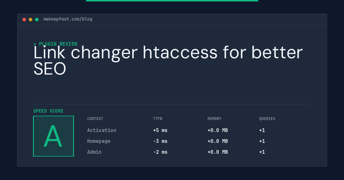 Link changer htaccess for better SEO - MakeWPFast