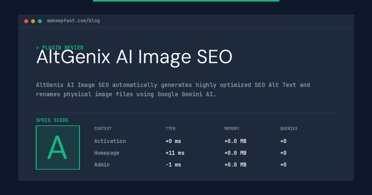 AltGenix AI Image SEO - MakeWPFast