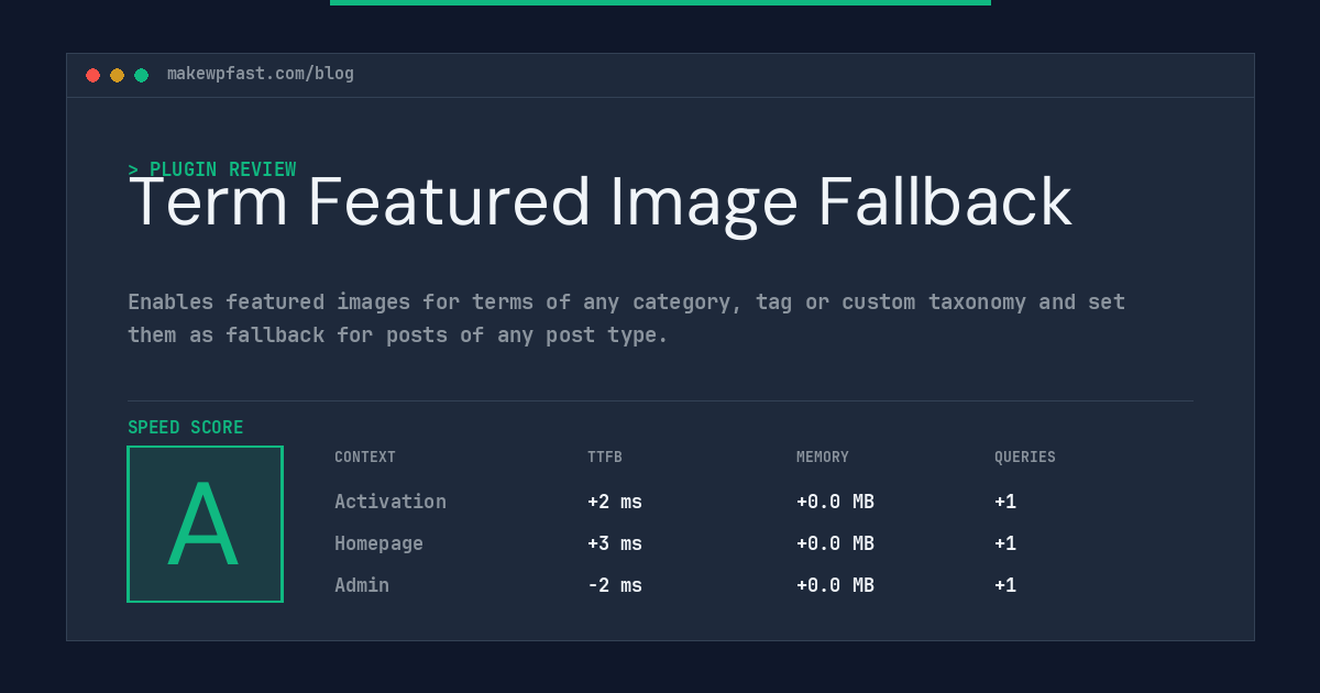 Term Featured Image Fallback - MakeWPFast