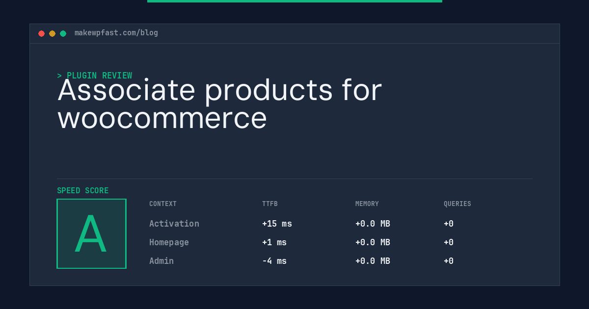 Associate products for woocommerce - MakeWPFast