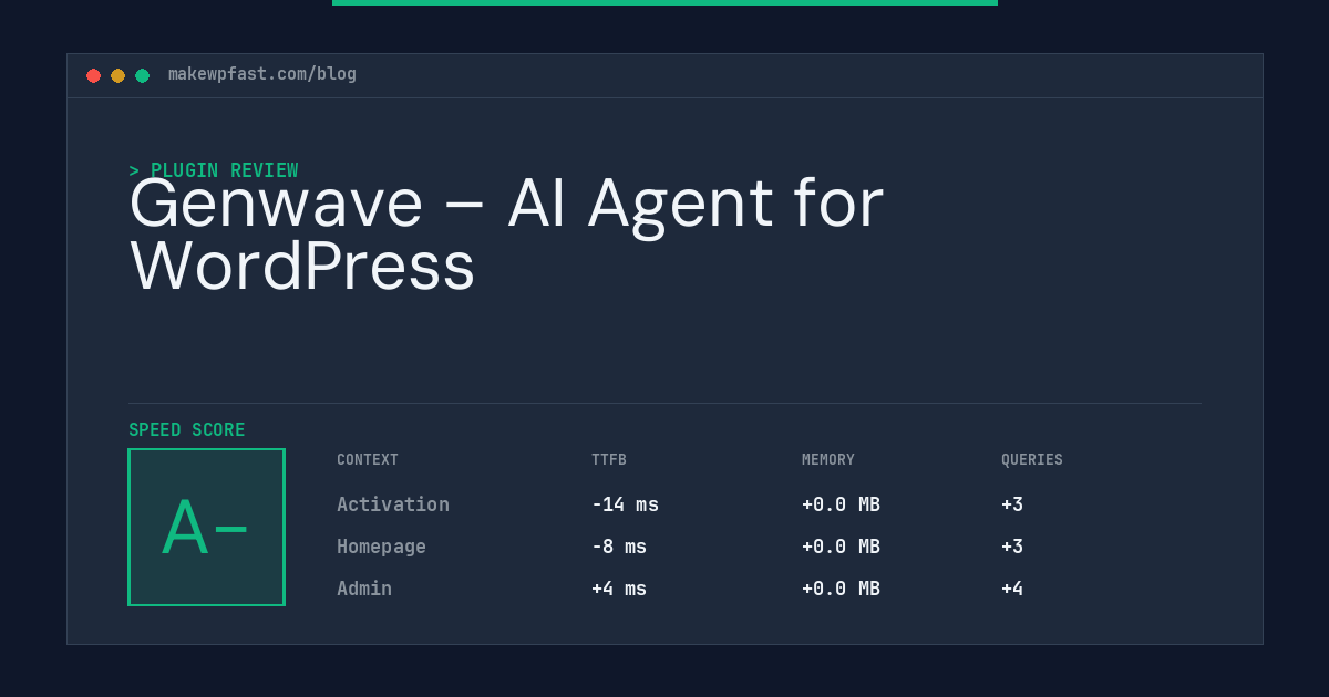 Genwave – AI Agent for WordPress - MakeWPFast
