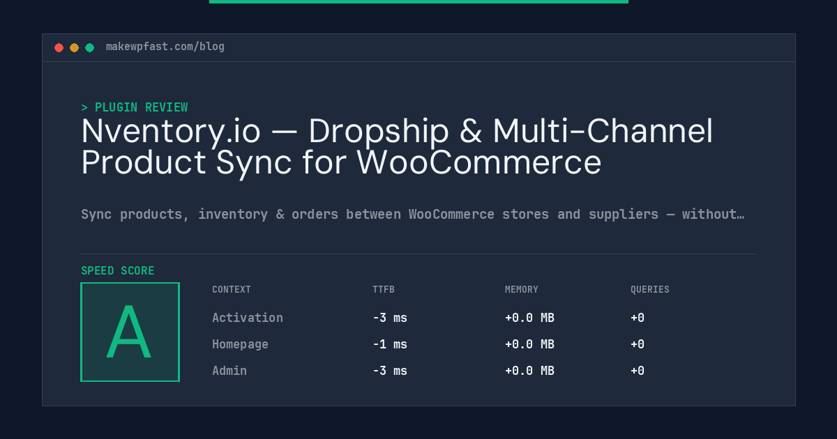 Nventory.io — Dropship & Multi-Channel Product Sync for WooCommerce - MakeWPFast