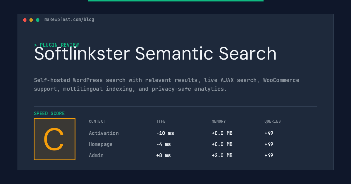 Softlinkster Semantic Search - MakeWPFast