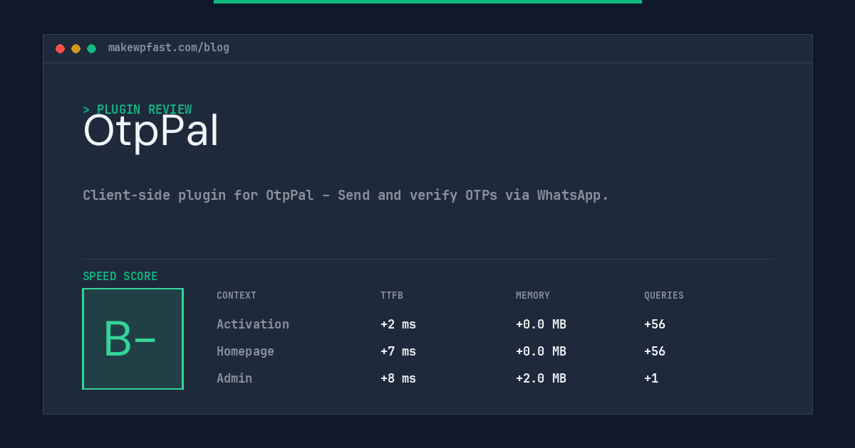 OtpPal - MakeWPFast