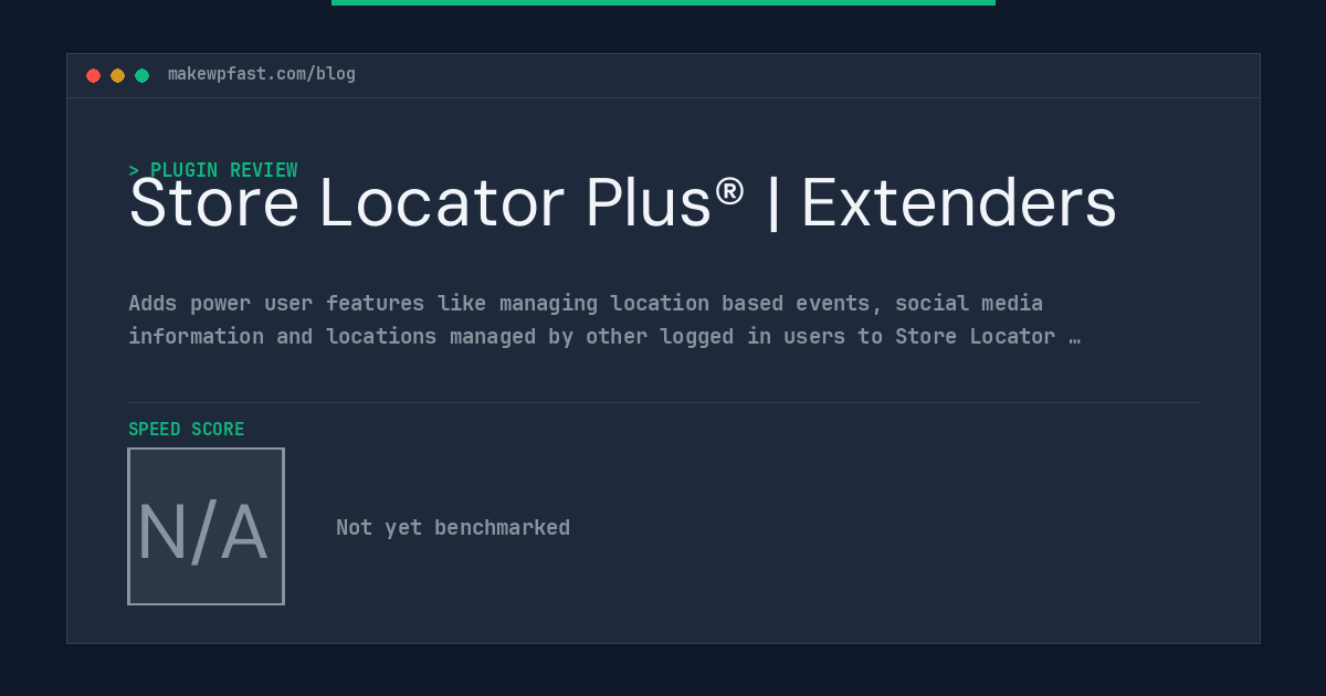 Store Locator Plus® | Extenders - MakeWPFast
