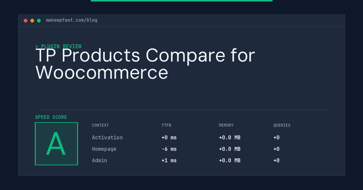 TP Products Compare for Woocommerce - MakeWPFast