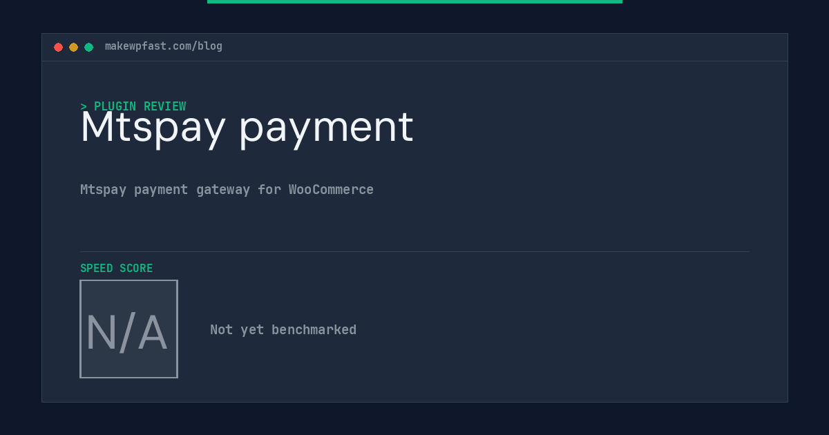 Mtspay payment - MakeWPFast