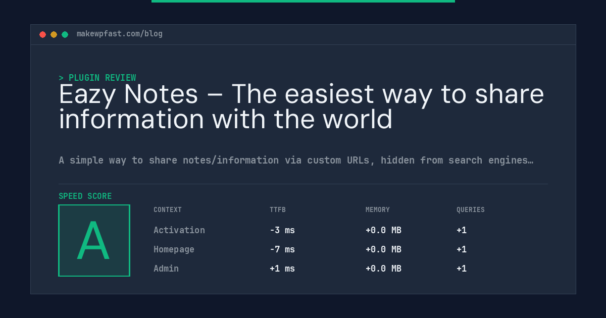 Eazy Notes – The easiest way to share information with the world - MakeWPFast
