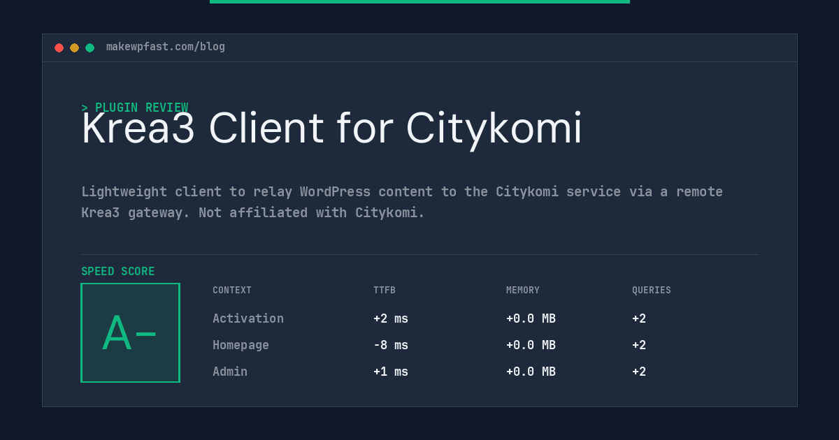 Krea3 Client for Citykomi - MakeWPFast