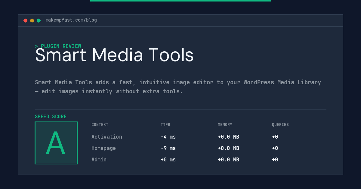 Smart Media Tools - MakeWPFast