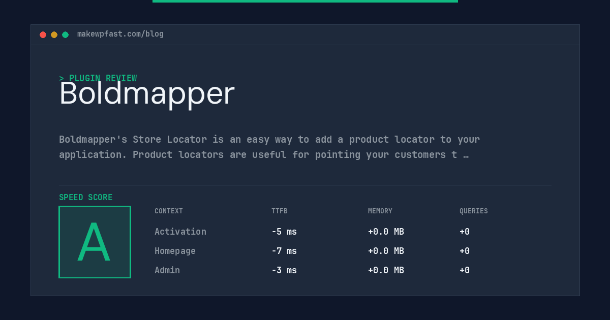 Boldmapper - MakeWPFast