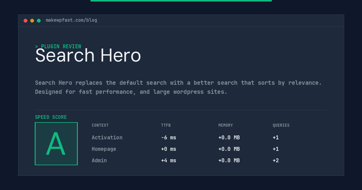 Search Hero - MakeWPFast