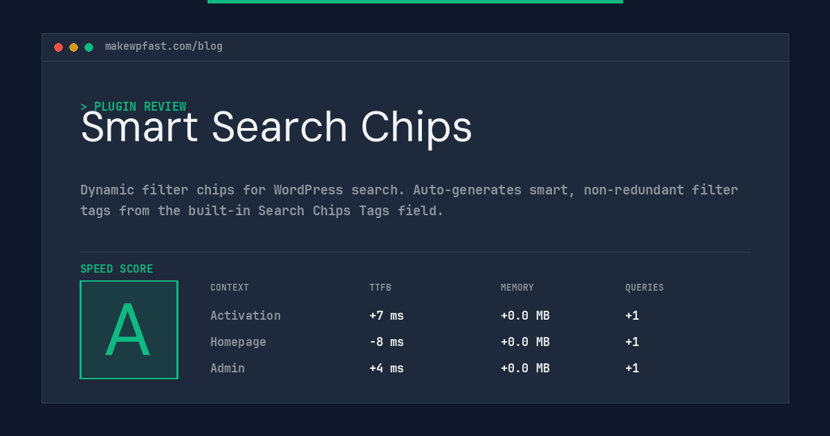 Smart Search Chips - MakeWPFast