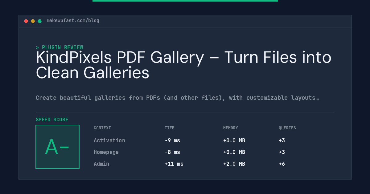 KindPixels PDF Gallery – Turn Files into Clean Galleries - MakeWPFast