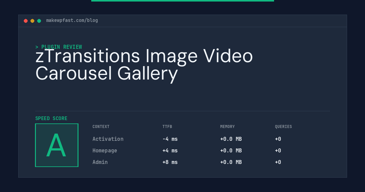 zTransitions Image Video Carousel Gallery - MakeWPFast