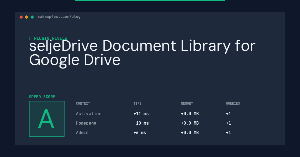 seljeDrive Document Library for Google Drive - MakeWPFast
