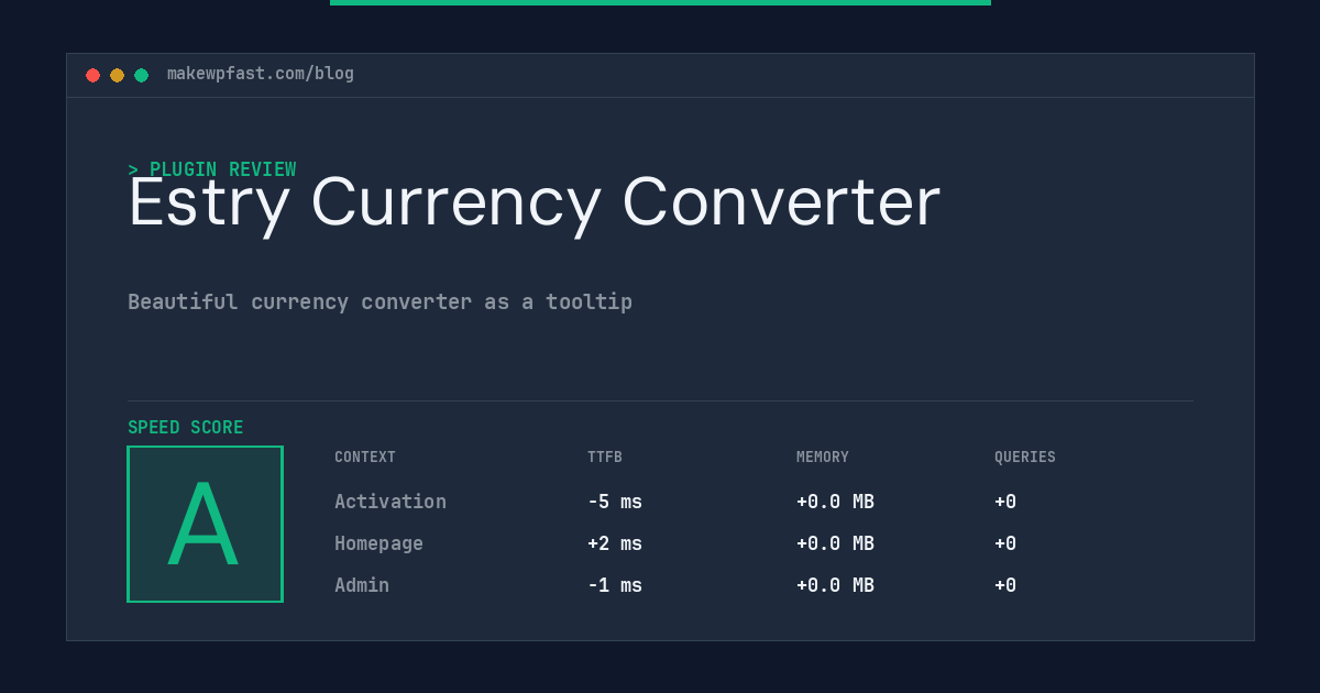 Estry Currency Converter - MakeWPFast