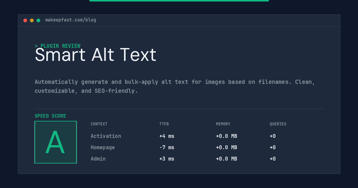 Smart Alt Text - MakeWPFast
