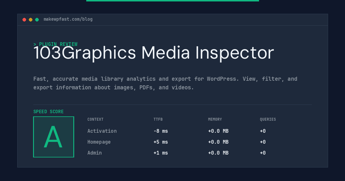 103Graphics Media Inspector - MakeWPFast