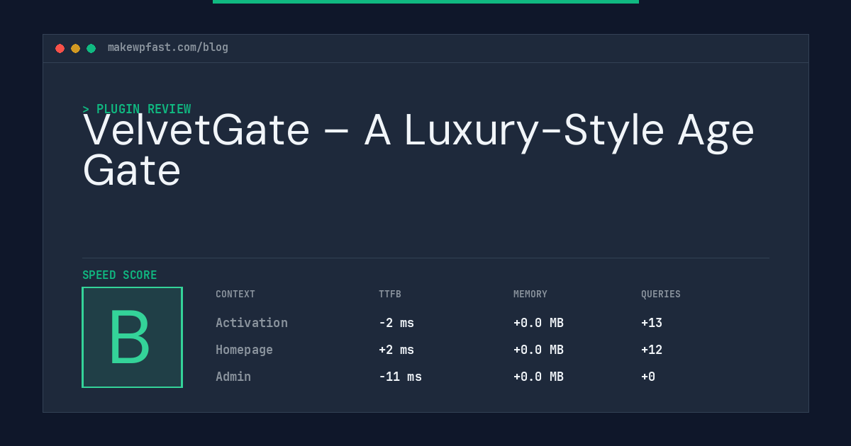 VelvetGate – A Luxury-Style Age Gate - MakeWPFast