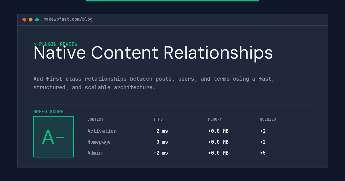 Native Content Relationships - MakeWPFast
