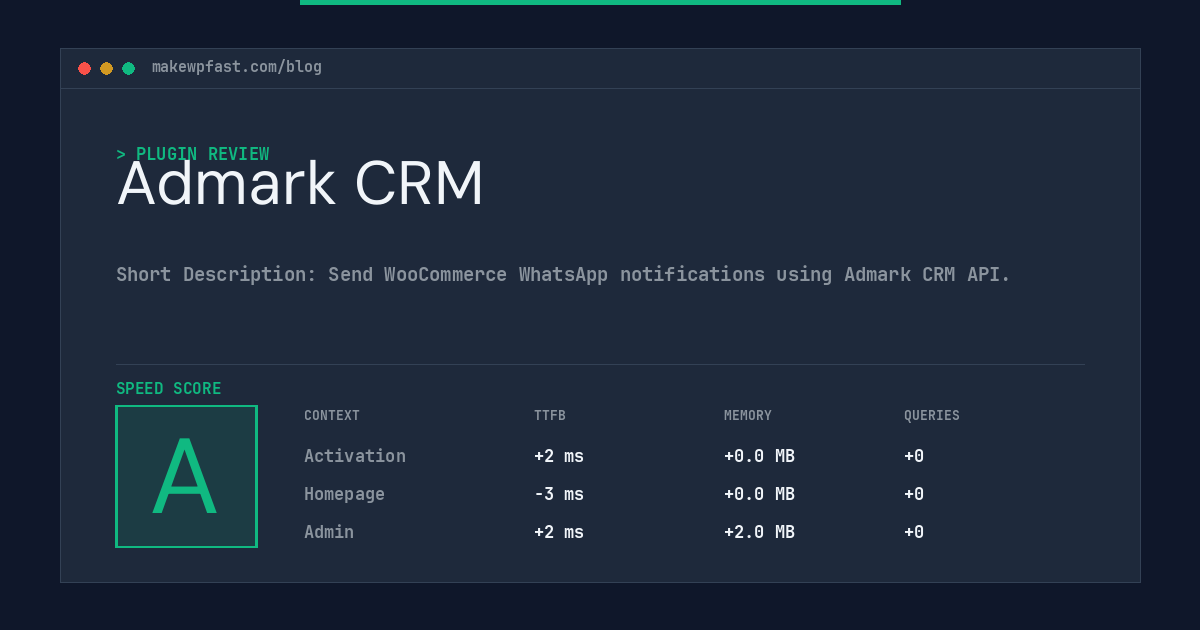 Admark CRM - MakeWPFast