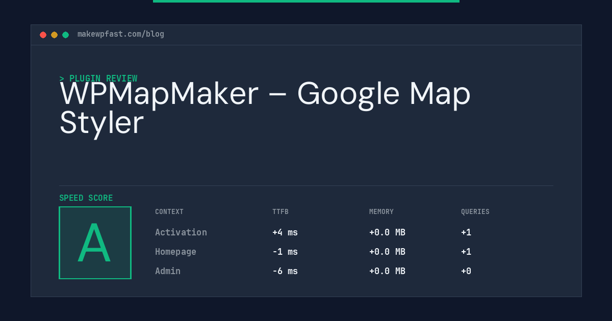 WPMapMaker – Google Map Styler - MakeWPFast