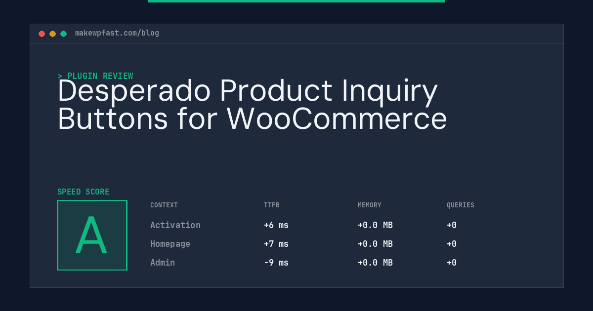 Desperado Product Inquiry Buttons for WooCommerce - MakeWPFast