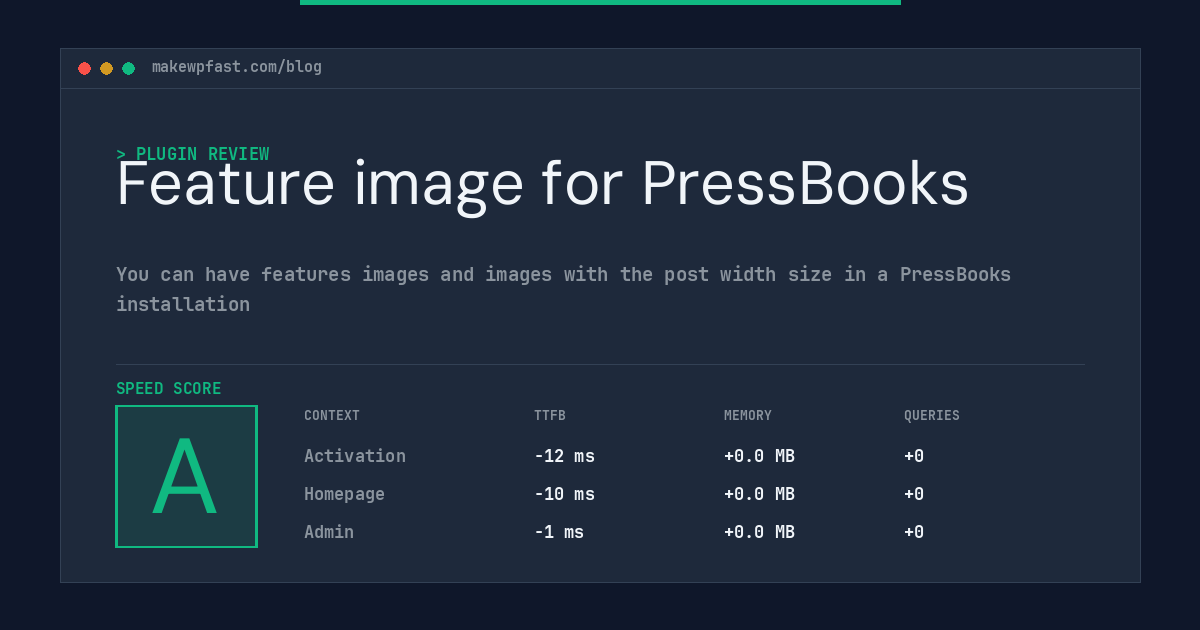 Feature image for PressBooks - MakeWPFast