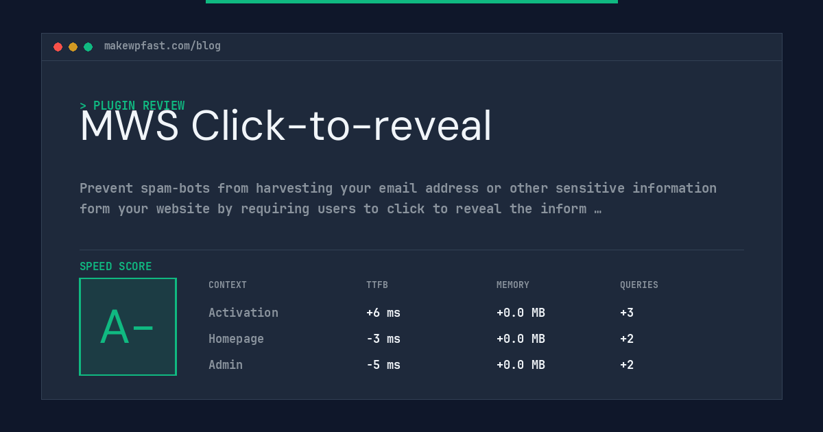 MWS Click-to-reveal - MakeWPFast